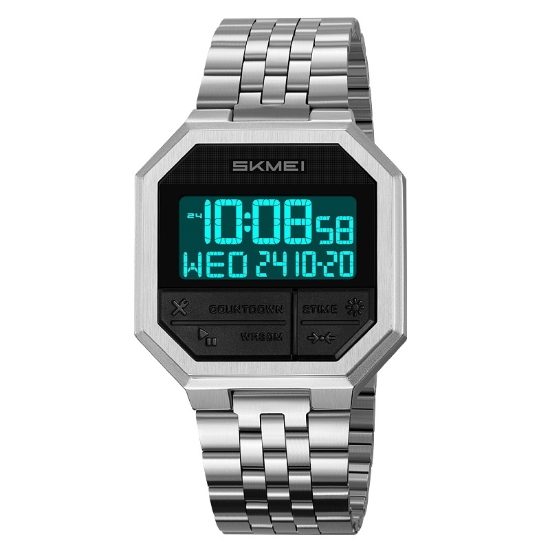 ساعت مچی مردانه دیجیتال مدل 2350 Skmei (نقره‌ای)