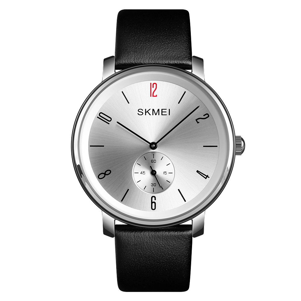 ساعت مچی زیرثانیه مردانه مدل 1398 skmei (نقره‌ای)