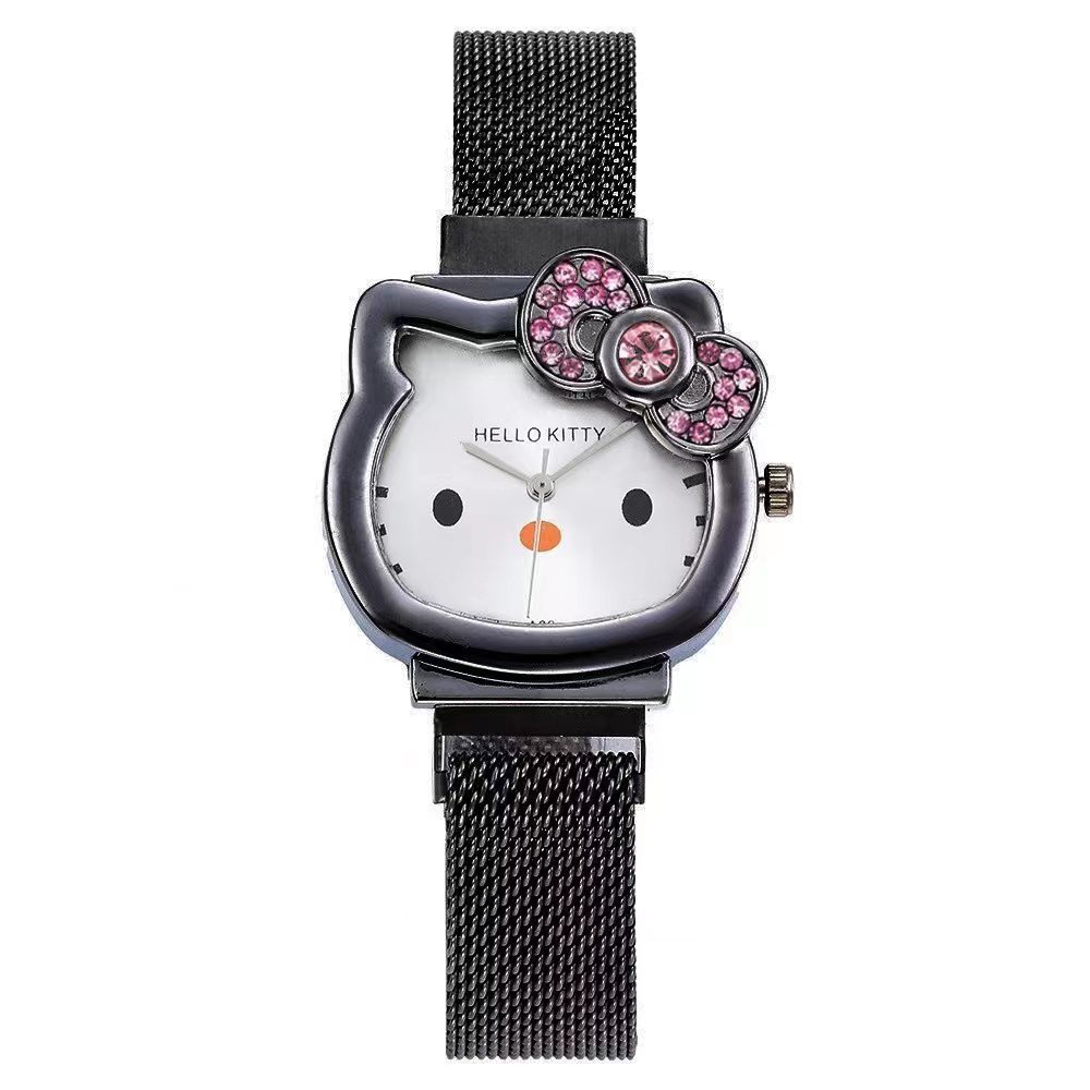 ساعت مچی بند مگنتی طرح Hello Kitty + دستبند طرح بینهایت