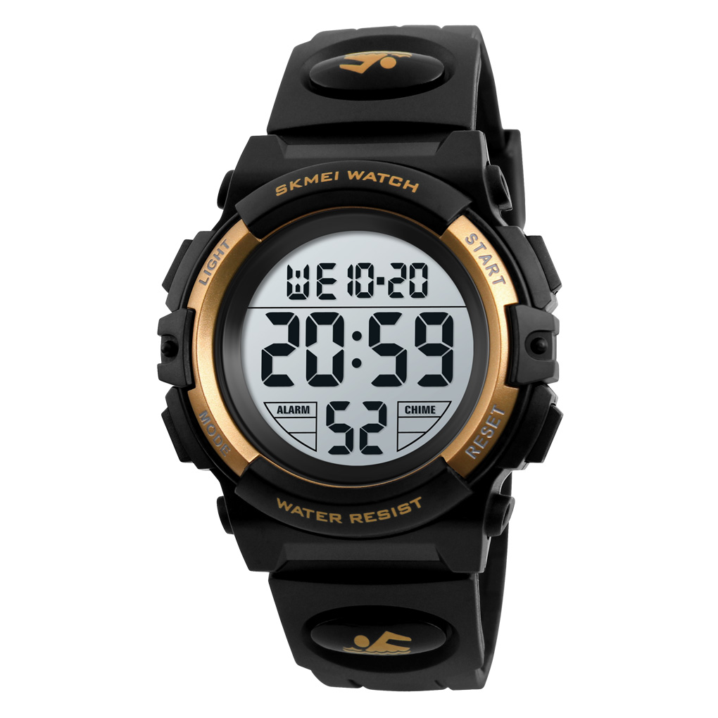ساعت مچی دیجیتال ظریف مدل 1258 Skmei (طلایی)