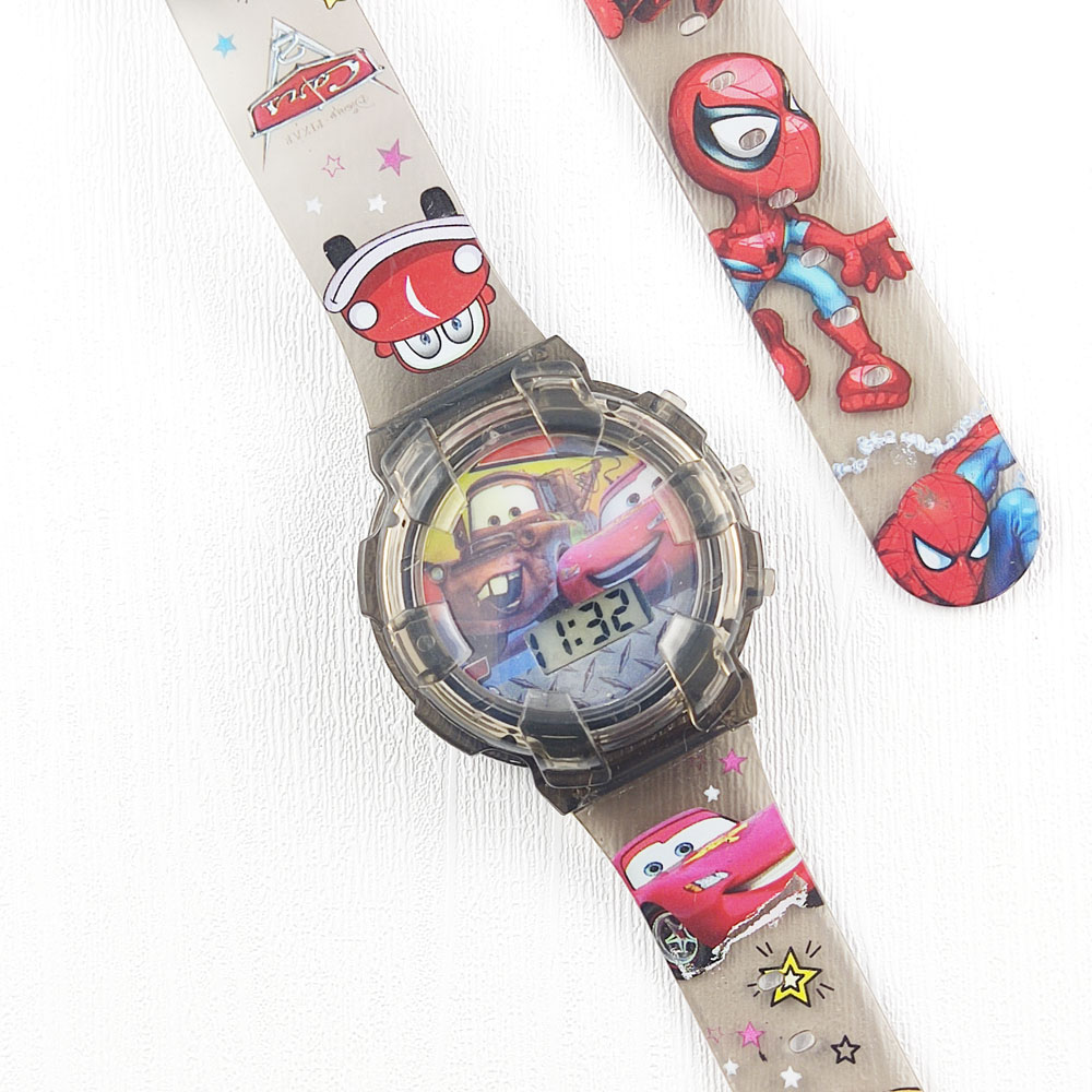 ساعت مچی بچه گانه موزیکال رقص نور (مشکی)