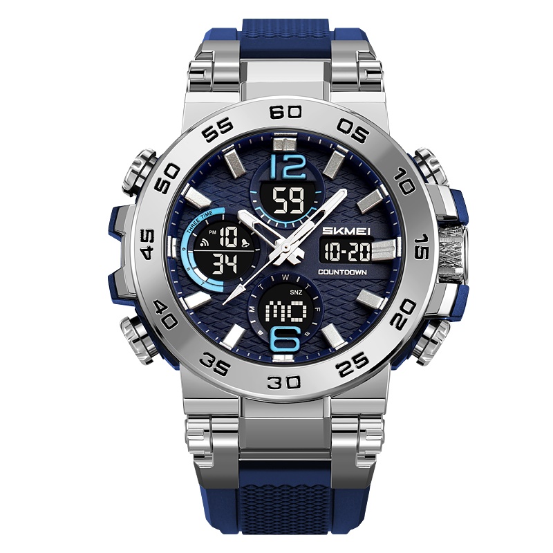 ساعت مچی مردانه دوزمانه مدل 2499 Skmei (سرمه‌ای)