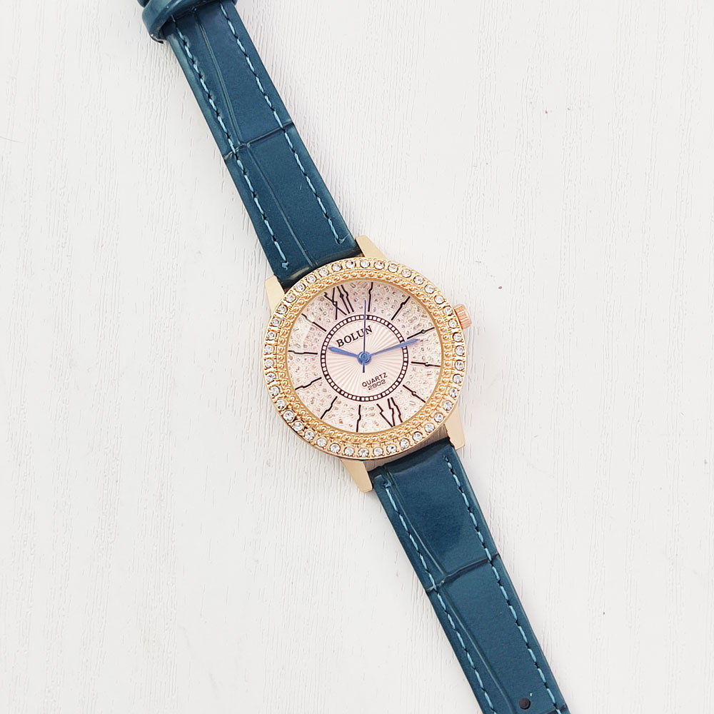 ساعت مچی دور نگین عدد رومی طرح Bolun